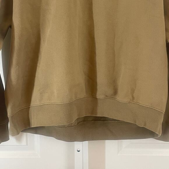 Fear of God Essentials Pullover Crewneck Sweatshirt - Men Size L - Tan/Khaki - Picture 3 of 5